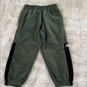 New Balance Kids' Olive and Black Joggers